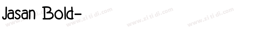 Jasan Bold字体转换
